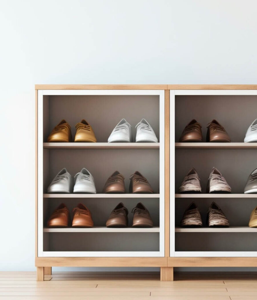 wood shoe cabinet product